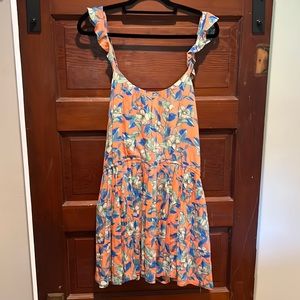 Free people low back minidress or cover up.